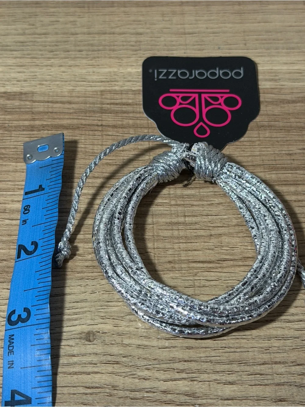 paparazzi Silver Sparkle Multi-Strand Adjustable Hair Tie